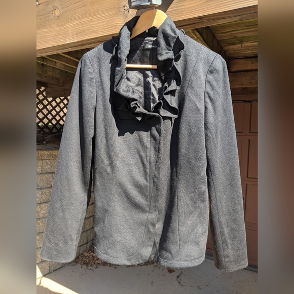 Ruffle Neck Blazer - Picture 1 of 6